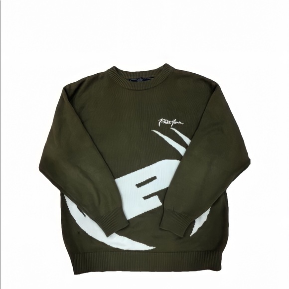 Oversized & Indie Green Sweater - Picture 1 of 4